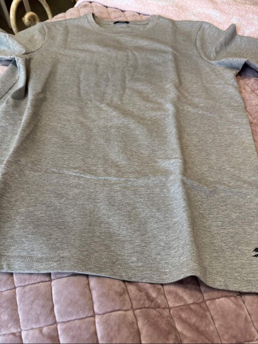 Sene Heather Gray Crewneck Tee